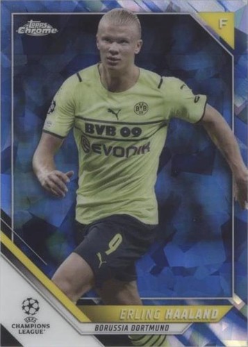 Erling Haaland 2021-22 Topps Chrome UEFA Champions League