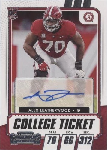 2021 Panini Contenders Draft Picks Alex Leatherwood #230