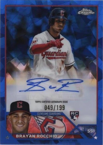 2023 Topps Chrome Update Series Sapphire Edition - Brayan Rocchio #USA-BR