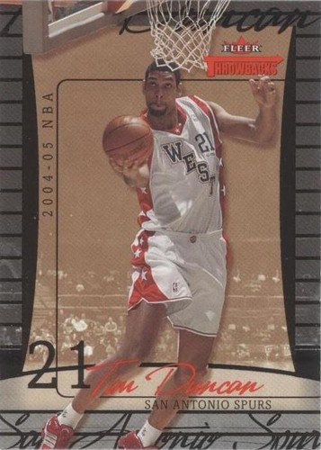 2004-05 Fleer Throwbacks - Tim Duncan #21