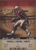 2003 Fleer Authentix Terrell Owens #24