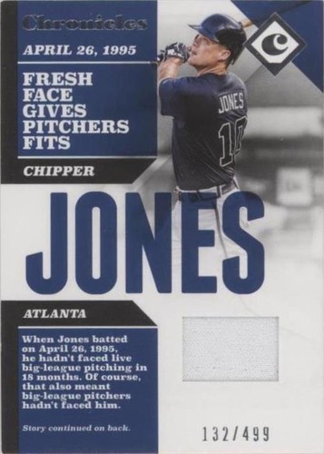 2017 Panini Chronicles - Chipper Jones #CS-CJ