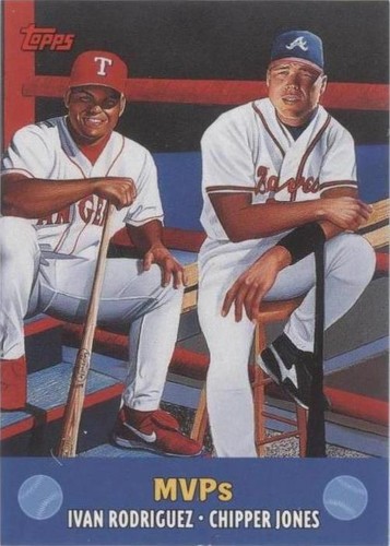 2000 Topps - Chipper Jones Ivan Rodriguez #TC9