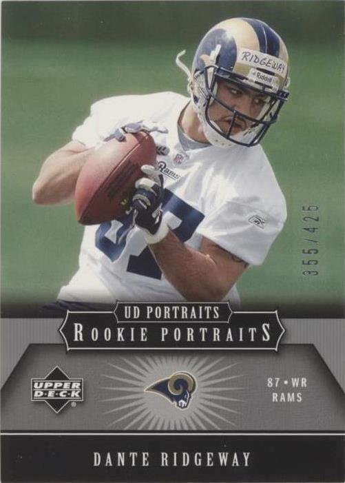 2005 Upper Deck Portraits Dante Ridgeway #143