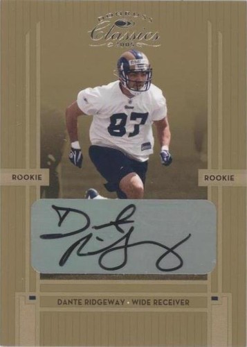 2005 Donruss Classics Dante Ridgeway #227