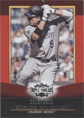 2011 Topps Triple Threads - Carlos Gonzalez #40