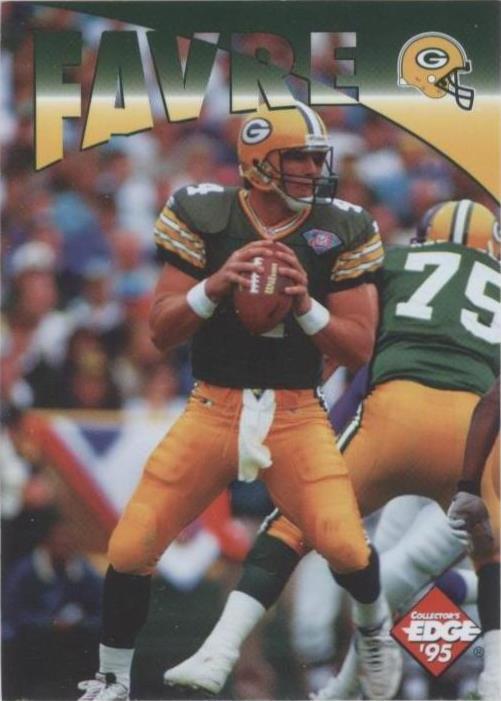 Collector's Edge 1995 repetición instantánea Brett Favre #13