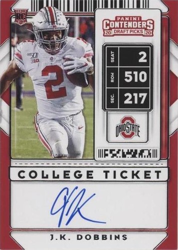 2020 Panini Contenders Draft Picks J.K. Dobbins #114