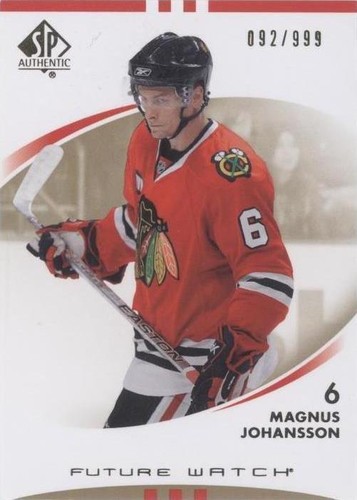 2007-08 SP Authentic - Magnus Johansson #168