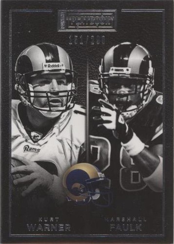 2015 Panini Playbook Kurt Warner Marshall Faulk #39