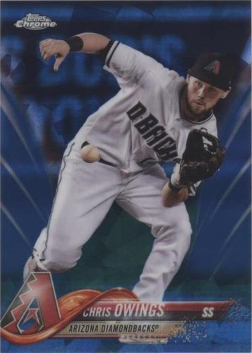2018 Topps Chrome Sapphire Edition - Chris Owings #122
