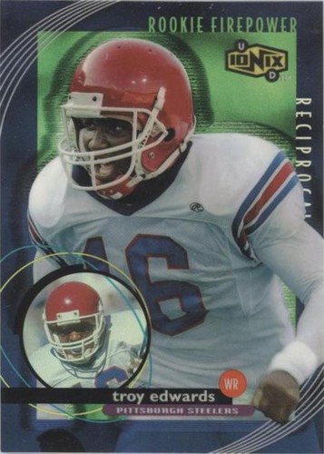1999 UD Ionix Troy Edwards #R79