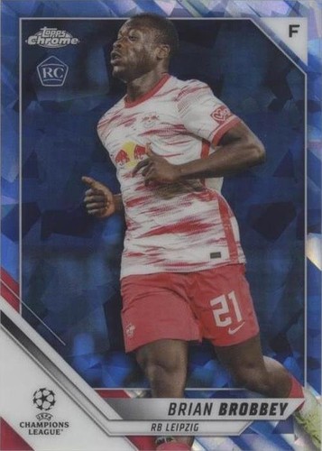 2021-22 Topps Chrome UCL Sapphire Edition Brian Brobbey #105
