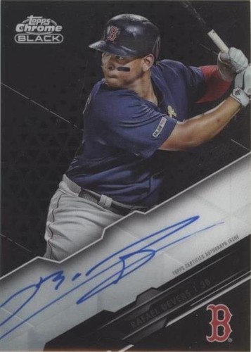 2020 Topps Chrome Black - Rafael Devers #CBA-RD