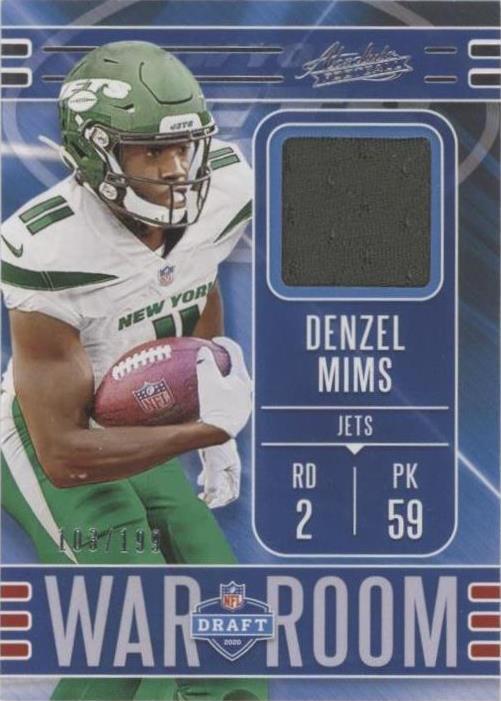 2020 Panini Absolute Denzel Mims #WM-15