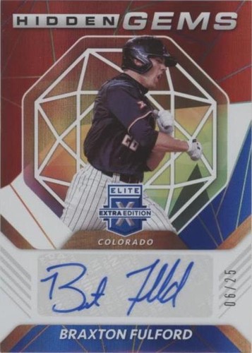 2021 Panini Elite Extra Edition - Braxton Fulford #HG-BF