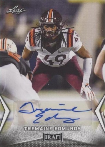 2018 Leaf Draft Tremaine Edmunds #BA-TE2
