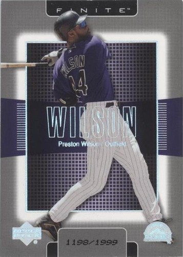 2003 Upper Deck Finite PRESTON WILSON /1999 #37 Colorado Rockies