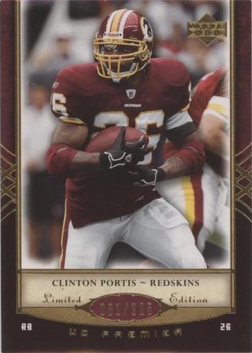 2007 UD Premier Clinton Portis #100