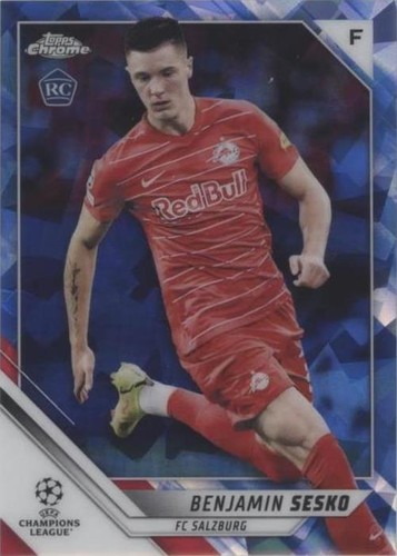2021-22 Topps Chrome UCL Sapphire Edition Benjamin Sesko #187