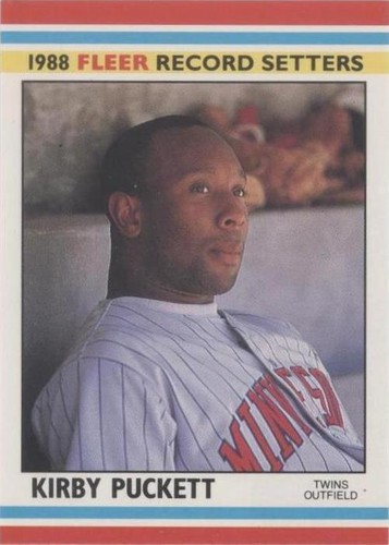 1988 Fleer Baseball Record Setters - Kirby Puckett #29