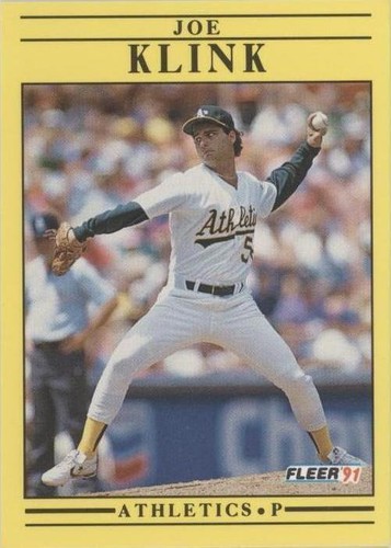 1991 Fleer - Joe Klink #13