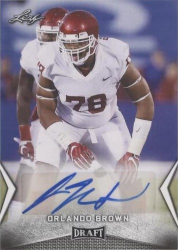 2018 Leaf Draft Orlando Brown #BA-OB1