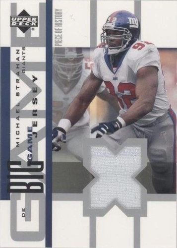 2002 Upper Deck Piece Of History Michael Strahan #BGJ-MS