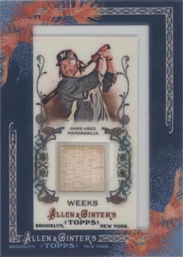 2011 Topps Allen & Ginter's - Rickie Weeks #AGR-RW
