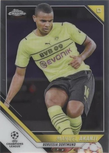 2023-24 Topps Team Set Manchester City Manuel Akanji Auto 88