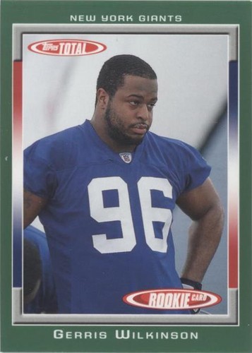 2006 Topps Total Gerris Wilkinson #543