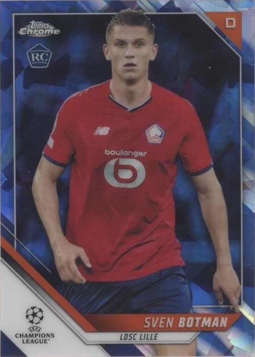 2021-22 Topps Chrome UCL Sapphire Edition Sven Botman #9