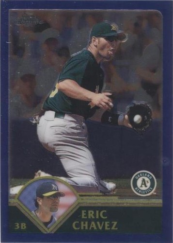 2003 Topps Chrome - Eric Chavez #349