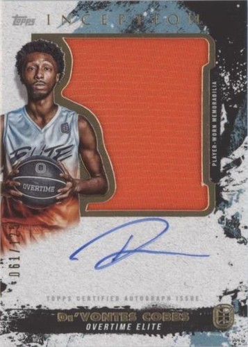 2021-22 Topps Inception OTE Overtime Elite - De'Vontes Cobbs #IAJPC-DC