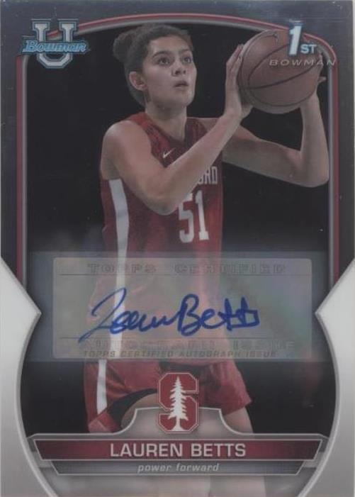 2022-23 Bowman University Chrome - Lauren Betts #49