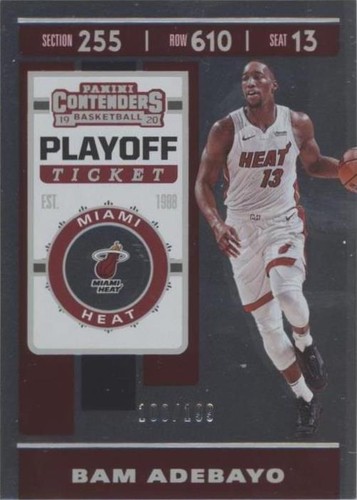 その他 Bam Adebayo RC autograph Bam Adebayo Panini Contenders Autograph Signed Rookie Card