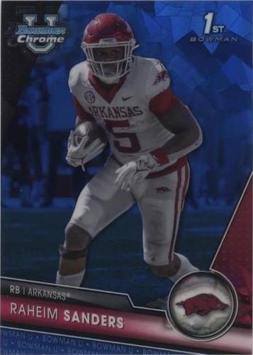 2023 Bowman University Chrome Sapphire Edition Raheim Sanders #24