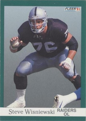 1991 Fleer Steve Wisniewski #117