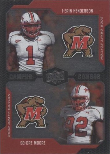 2008 Upper Deck Draft Edition Dre Moore Erin Henderson #234