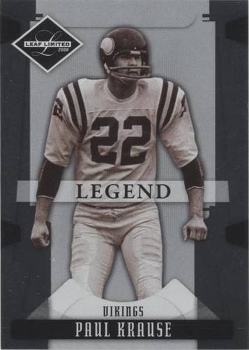 2008 Leaf Limited Paul Krause #169