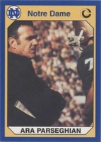 1990 Collegiate Collection University of Notre Dame Ara Parseghian #50