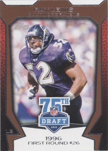2010 Topps Ray Lewis #75DA-2