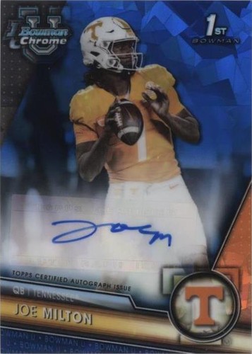 2023 Bowman University Chrome Sapphire Edition Joe Milton #PA-JOE