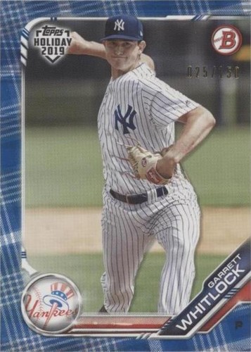 2019 Topps Holiday Bowman - Garrett Whitlock #TH-GW