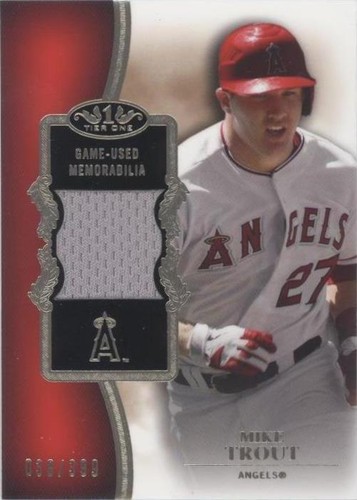 2012 Topps Tier One - Mike Trout #TSR-MTR