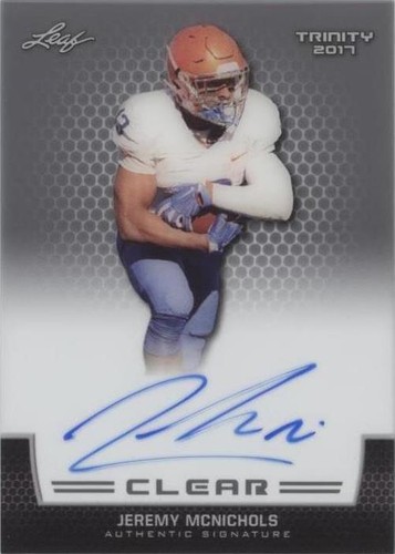 2017 Leaf Trinity Jeremy McNichols #CA-JM1