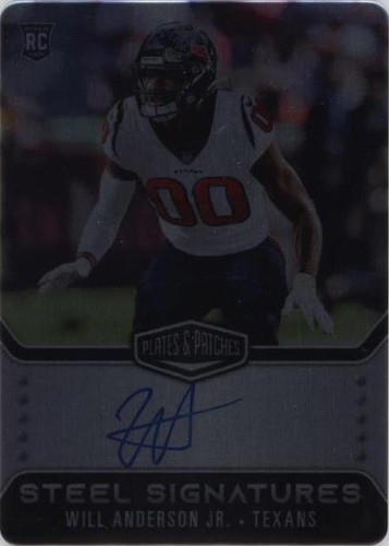 2023 Panini Plates & Patches Will Anderson #RSSWAJ