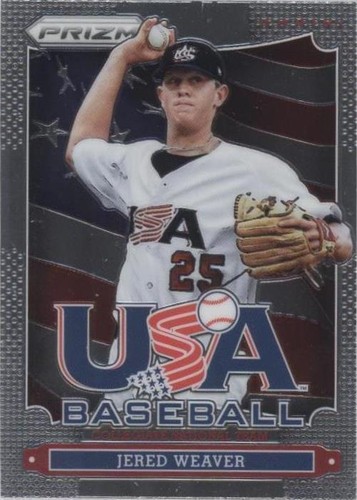 2013 Panini Prizm - Jered Weaver #USA9