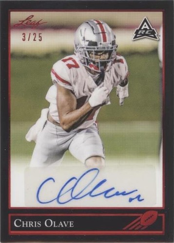 2021 Leaf Memories Chris Olave #BG-CO1