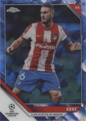 2021-22 Topps Chrome UCL Sapphire Edition Koke #51